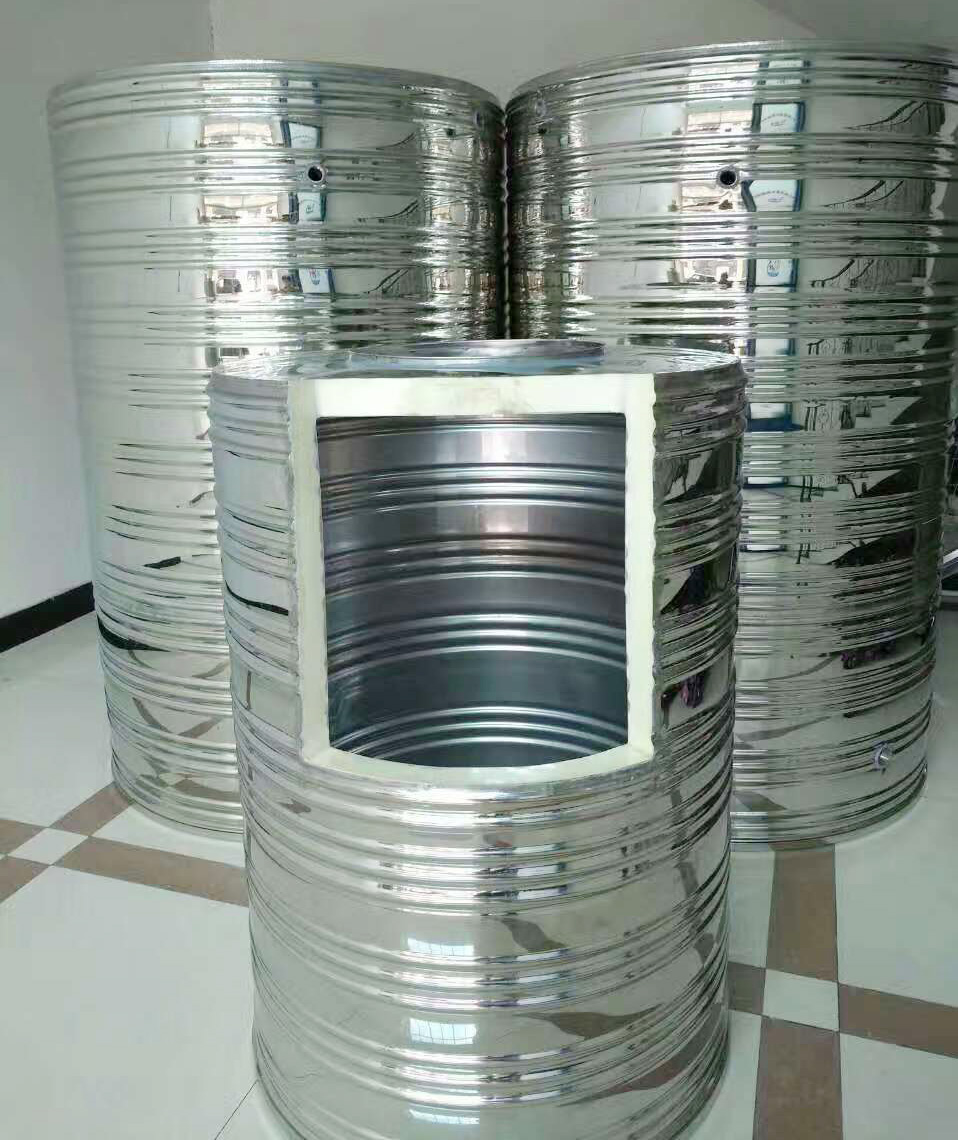 立式圆形保温热水箱